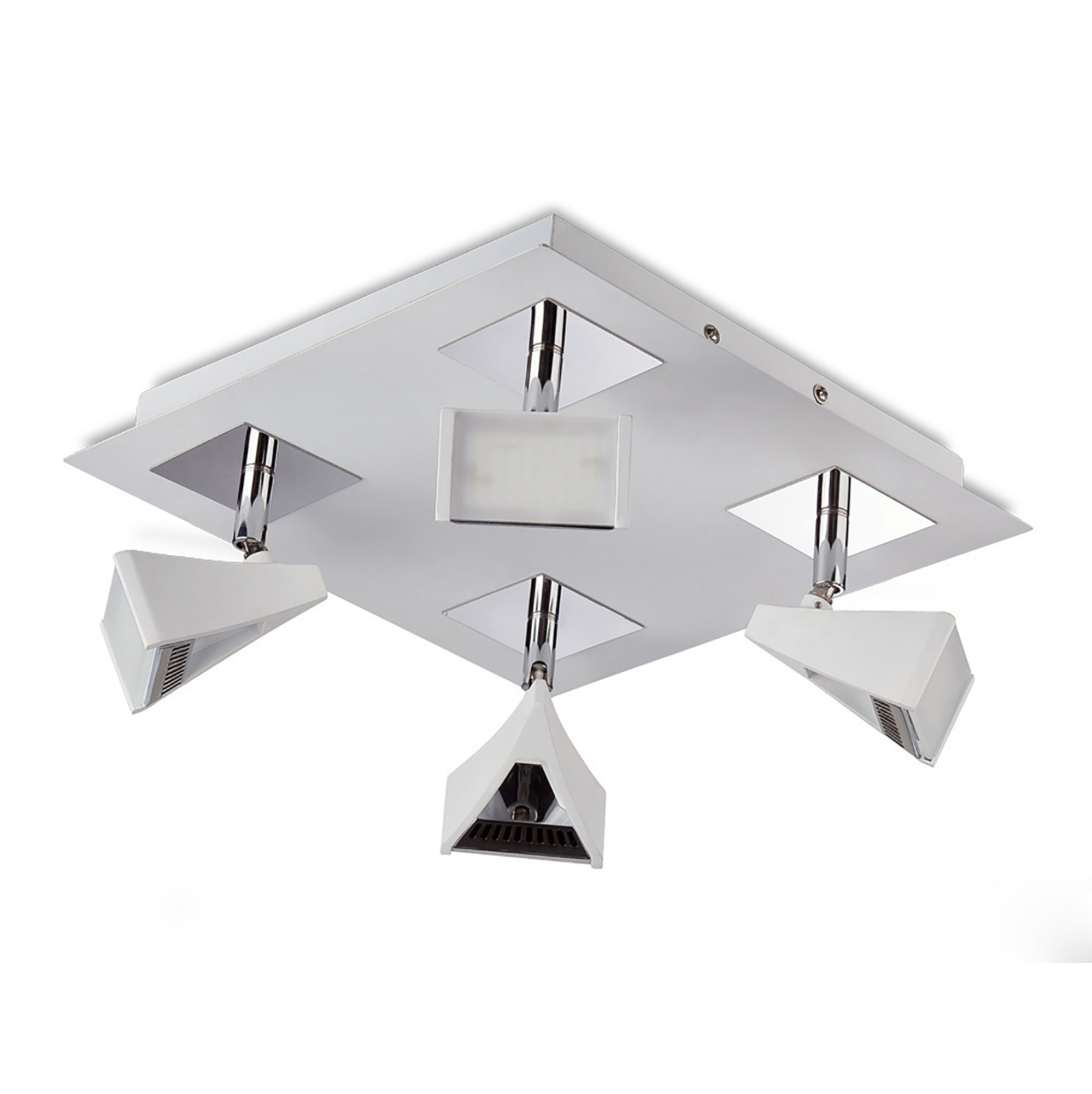 Filippo Matt White Ceiling Lights Mantra Fusion Surface Spot Lights